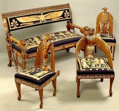 Первая мебель фото Kemetic stuff (Ancient Egyptian stuff) Egyptian home decor, Egyptian furniture, 