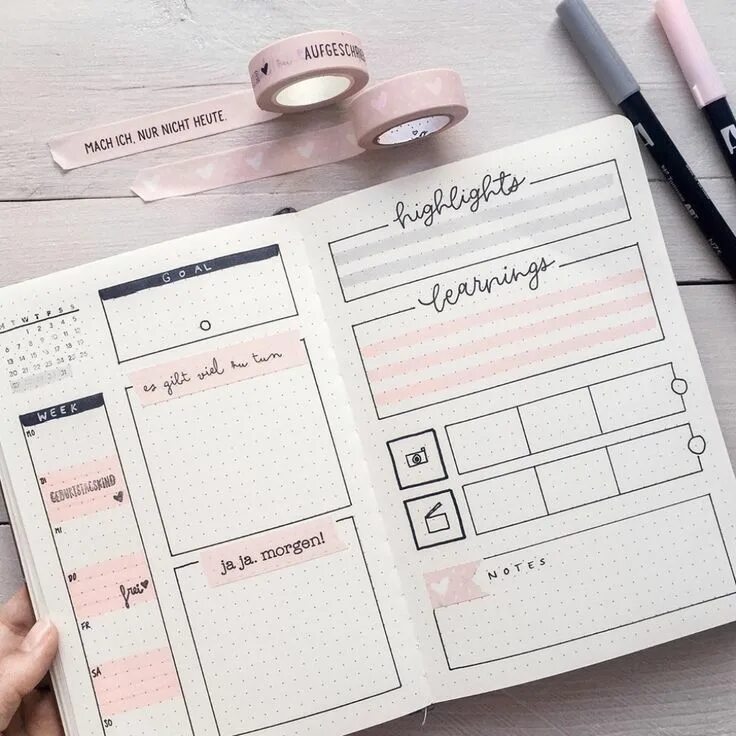 Первая страница ежедневника красивое оформление Stay Inspired and Organized with Printer Calendars