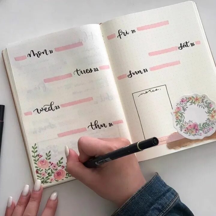 Первая страница ежедневника красивое оформление Pin en Productivity & Organization
