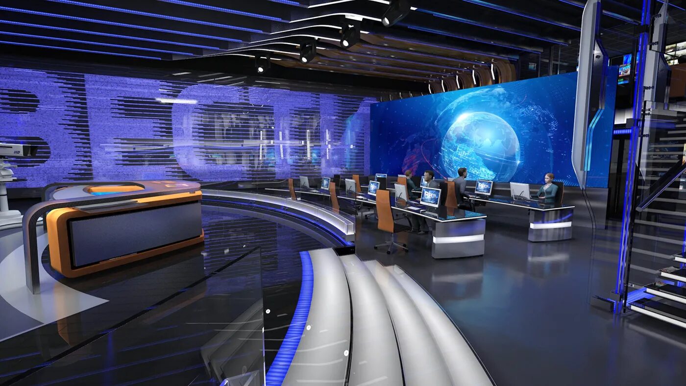 Первая студия дизайна Russia 1 Vesti news studio concept (22) Images :: Behance