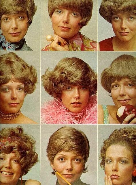 Первая женская прическа Super Seventies Retro hairstyles, 70s hair, 70’s hair