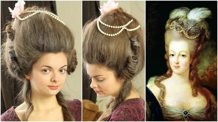 Первая женская прическа Marie Antoinette - Tutorial Beauty Beacons Hair styles, Hair tutorial, 18th cent
