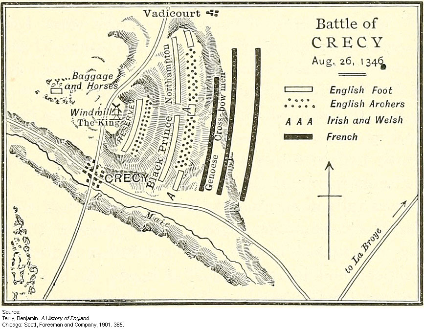 Первое чудо бранденбургского дома схема сражения Battle of Crécy 1346 Professor Moriarty