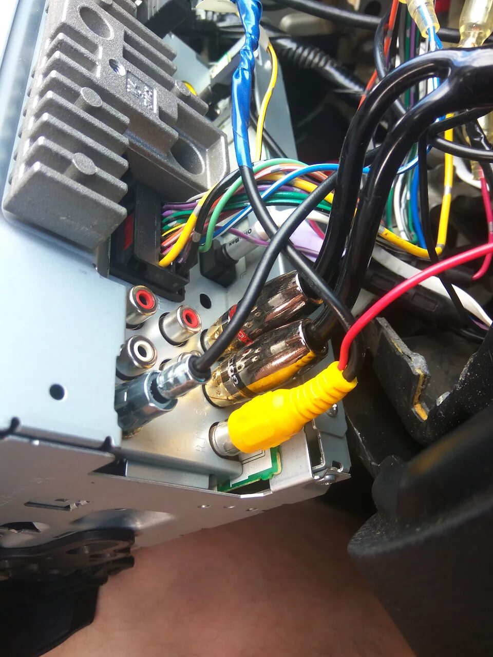 Пионер 2 din подключение Камера заднего вида на civic 5d и магнитолу pioneer avh-1600dvd - Honda Civic 5D