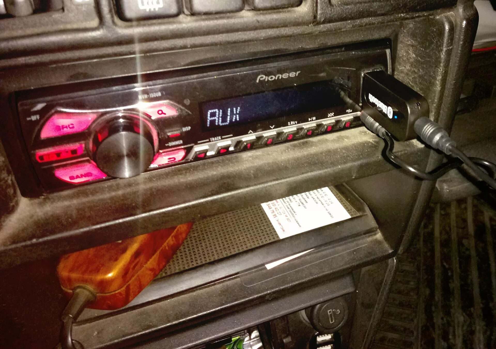 Пионер магнитола как подключить блютуз к телефону Установка Bluetooth ресивера H-163+ в "бюджетную" магнитолу Pioneer MVH-150UB - 