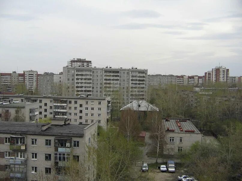 Пионерский екатеринбург фото Вид на Пионерский поселок из дома по улице Пионеров, 3. Кировский район, 2005 го