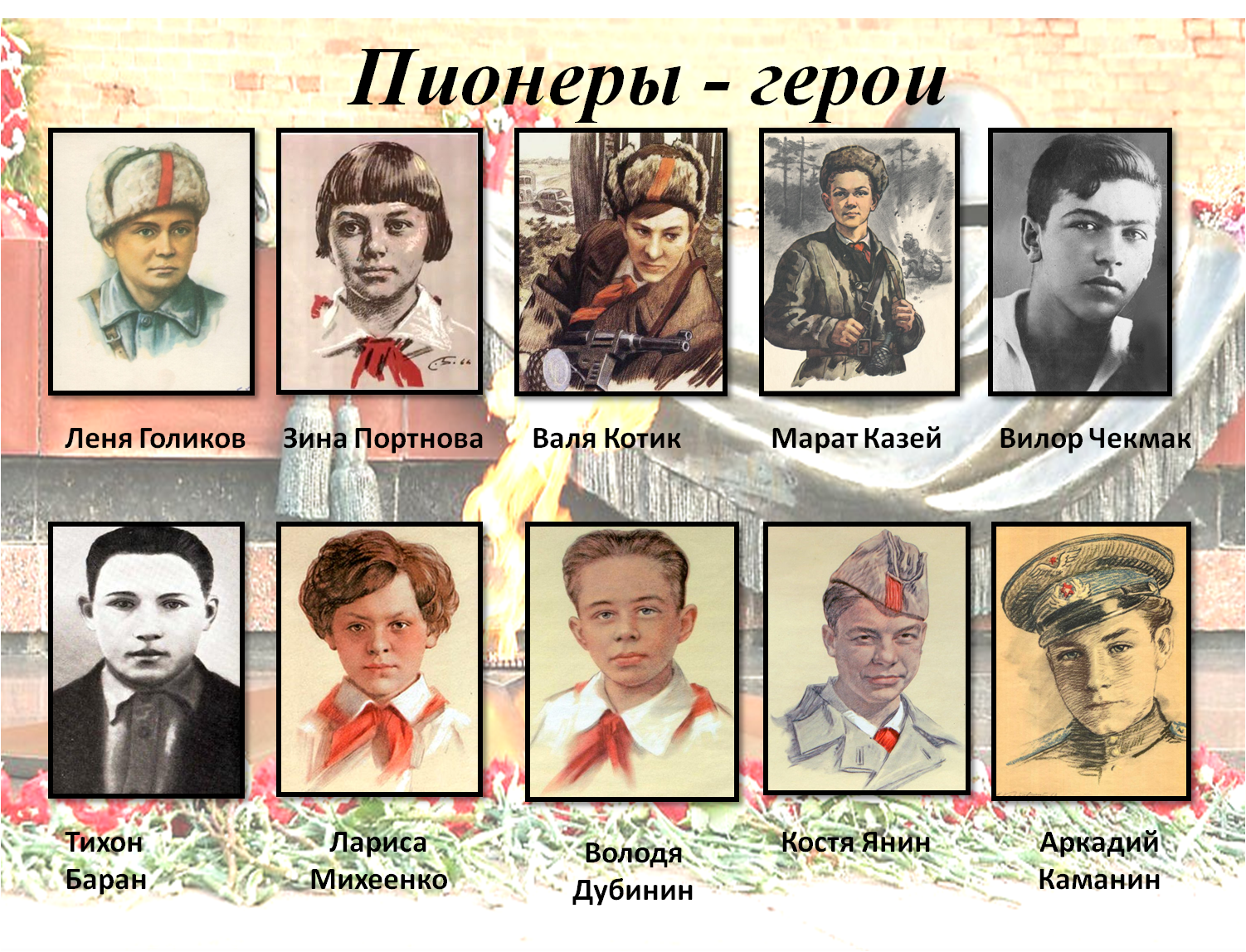 Пионеры герои великой отечественной фото Пионеров героев великой отечественной войны с фамилиями и именами фото - Viktori