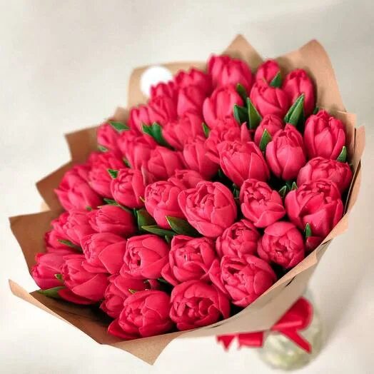 Пионовидные тюльпаны фото Потрясающие пионовидные тюльпаны, Flowers & Gifts Moscow, buy at a price of 1300