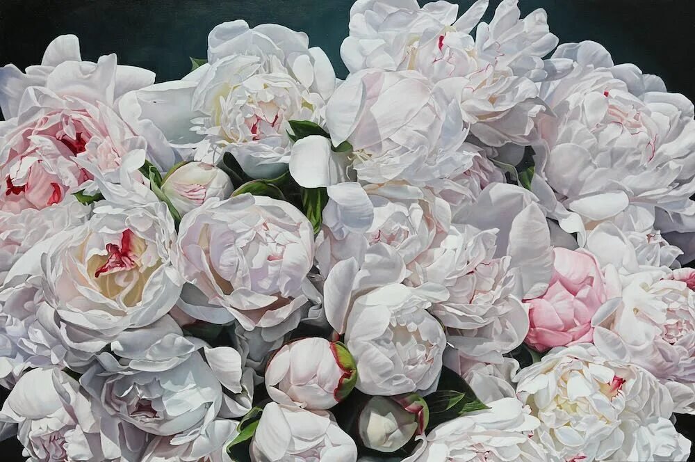 Пионы белые фото красивое Thomas Darnell on Instagram: "Hooray...at long last this piece is finished. "Peo