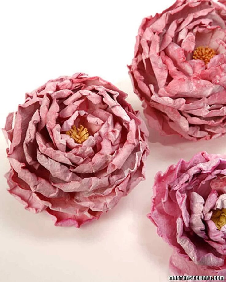 Пионы из бумаги своими руками фото Paper Peonies Paper flowers, Paper flower tutorial, Flower crafts