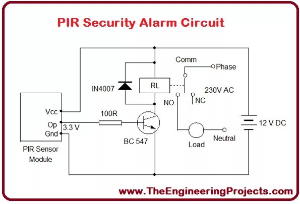Пир датчик подключение Sensor: PIR Sensor - The Engineering Projects