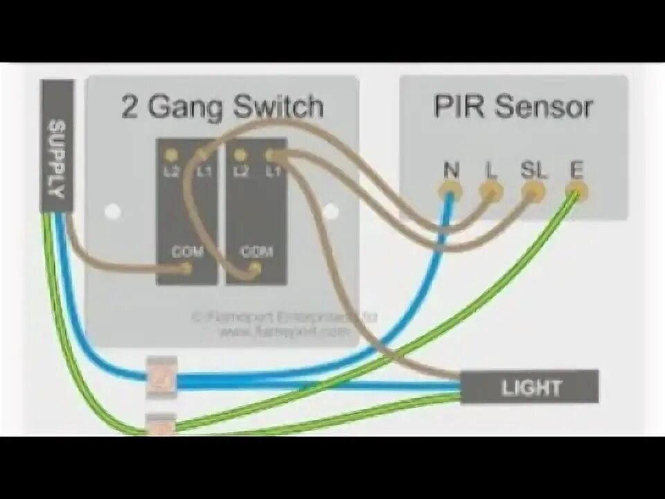 Пир датчик подключение How to connect motion sensor switch in 2020 - YouTube
