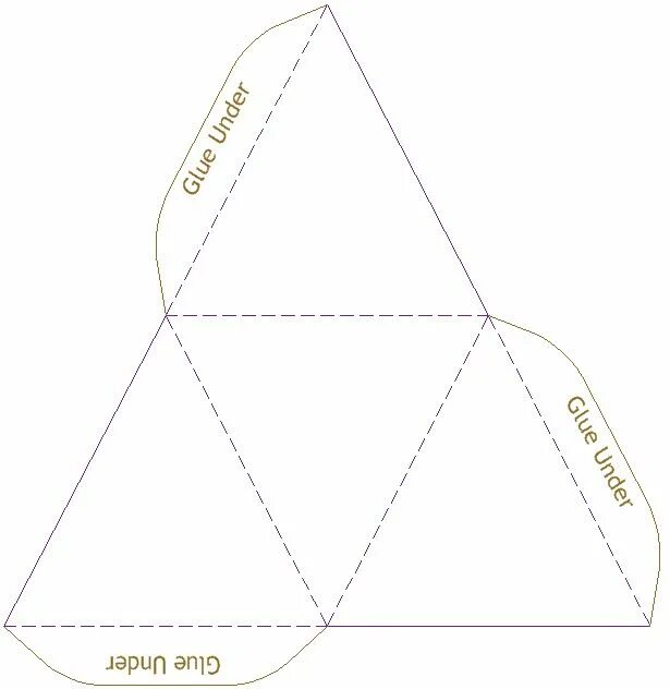 Пирамида из картона своими руками схема Make a Tetrahedron Model