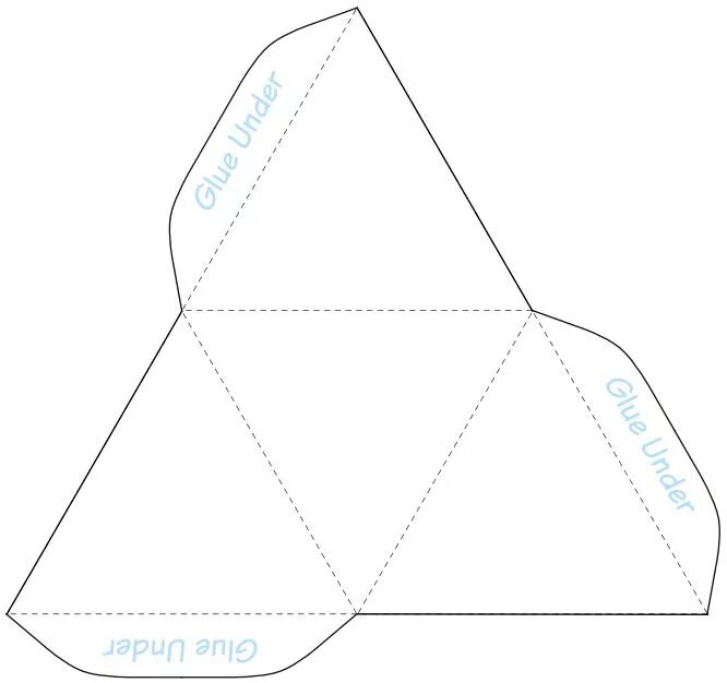 Пирамида из картона своими руками схема Tetrahedron Model Template Triangle template, Origami and geometry, Paper box te