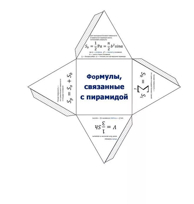 Пирамида своими руками схема Как сделать объемные геометрические фигуры из бумаги (схемы, шаблоны)? Геометрич