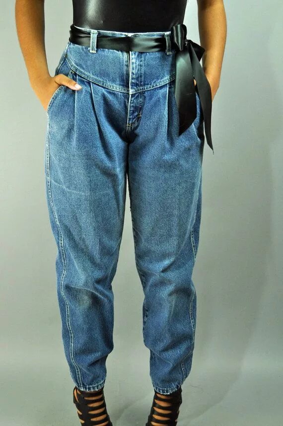 Пирамиды джинсы 90 х женские фото 80s Super HIGH WAIST Jeans ZENA Harem Jeans W/ Distressed Etsy High waist jeans,