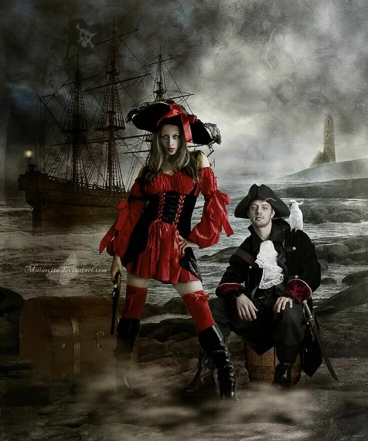 Пиратская жизнь фото Pirates by maiarcita on DeviantArt Pirates, Deviantart, Pirate life