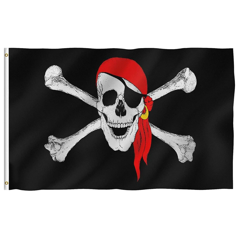 Пиратский флаг фото cheap digital printing knitted personalized pirate flags Alibaba.com