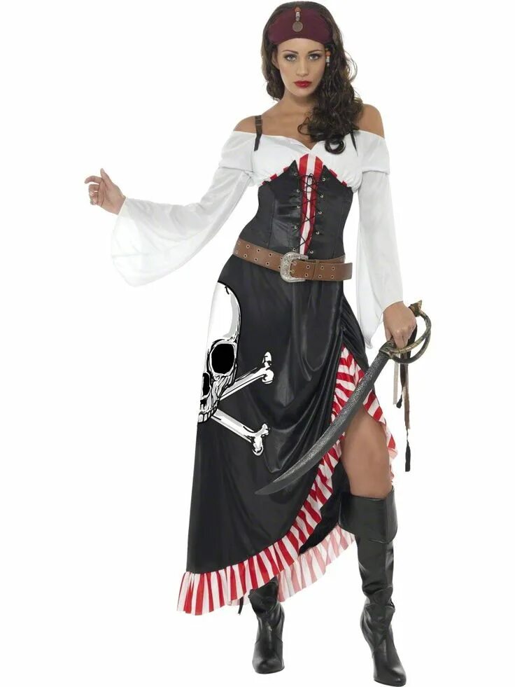 Пиратский стиль женский Kostium PIRATKI strój na imprezę przebieraną - M Pirate fancy dress, Female pira