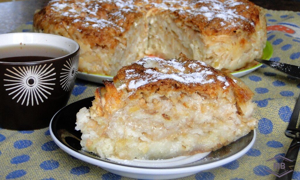 Пирог 3 стакана фото В сезон яблок лучше пирога не найти! Мир Вкуса Дзен
