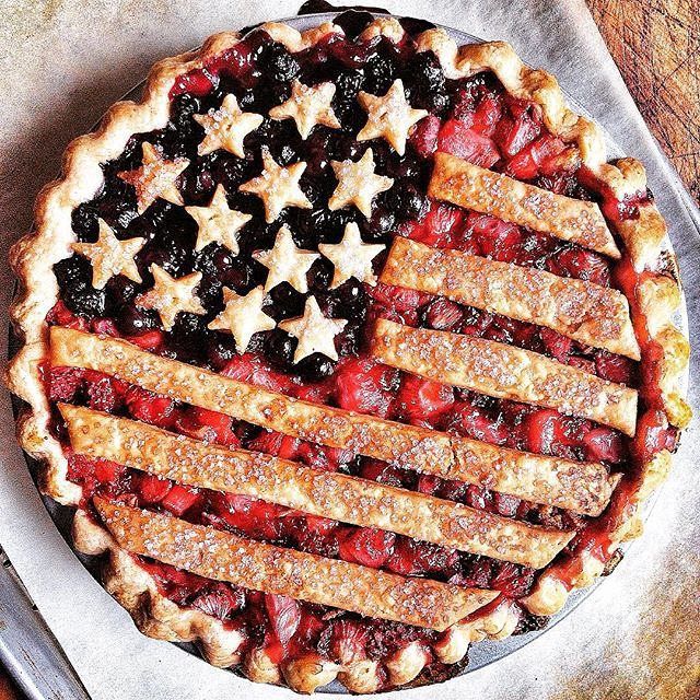 Пирог американский рецепт фото EatTravelCook on Instagram: "Happy Fourth of July!" American flag pie, American 