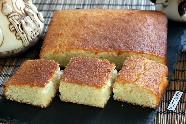 Пирог без начинки рецепт с фото Манный пирог Рецепт Идеи для блюд, Вкусные торты, Выпечка на завтрак