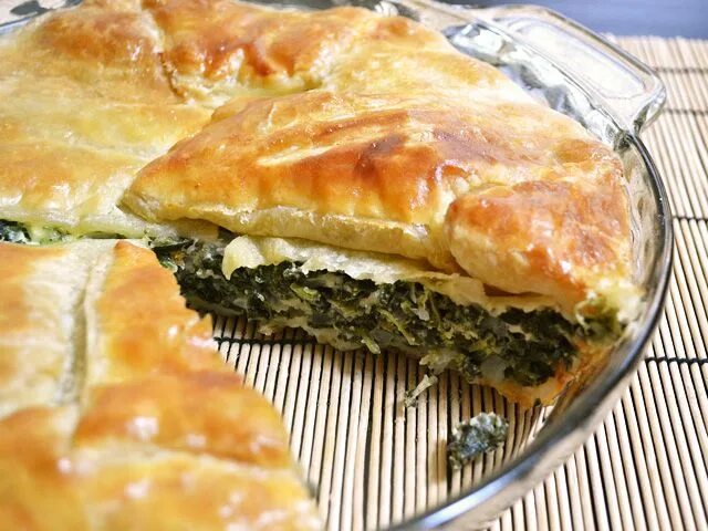 Пирог бездрожжевой с фото пошагово Spinach Pie Greek dishes, Recipes, Cooking recipes