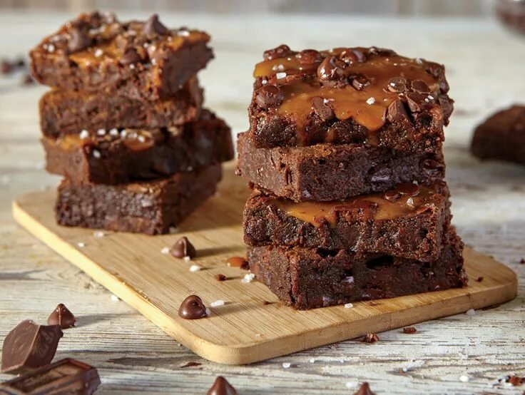 Пирог брауни фото caramel brownies from scratch Torte