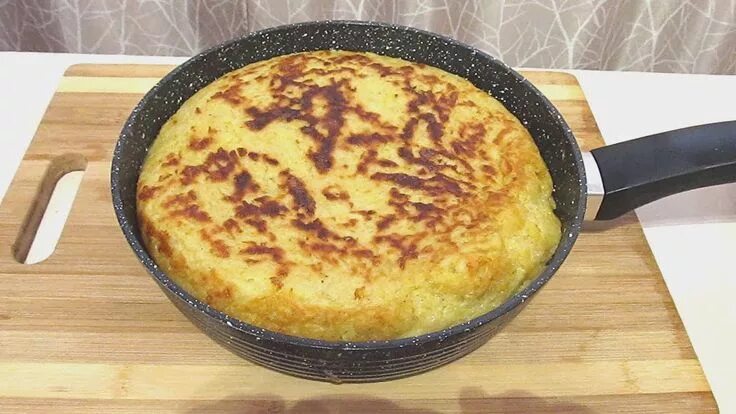 Пирог быстрый на сковороде с фото Вкусный,сытный,быстрый ужин"Картофельный пирог в сковороде"! Идеи для блюд, Быст
