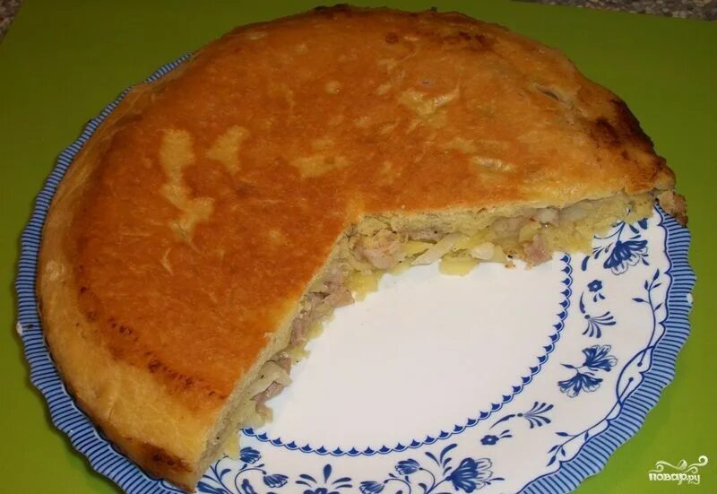 Пирог быстрый на сковороде с фото Пирог с мясом на сковороде - пошаговый рецепт с фото на Повар.ру