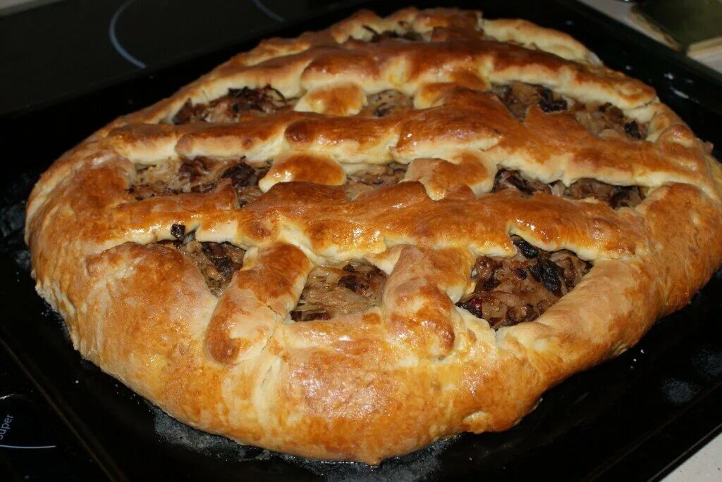 Пирог фото пошагово в духовке Пирог с картофелем и грибами. Реальная кухня Дзен