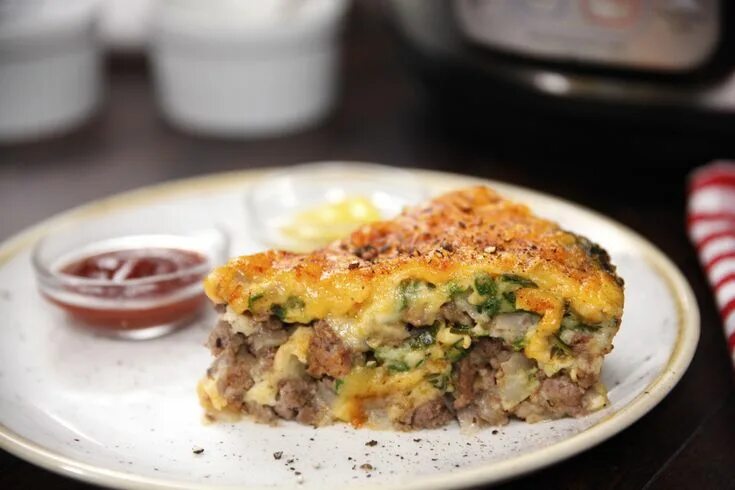 Пирог гамбургер рецепт с фото пошагово Instant Pot Impossibly Easy Cheeseburger Pie Recipe Impossibly easy cheeseburger