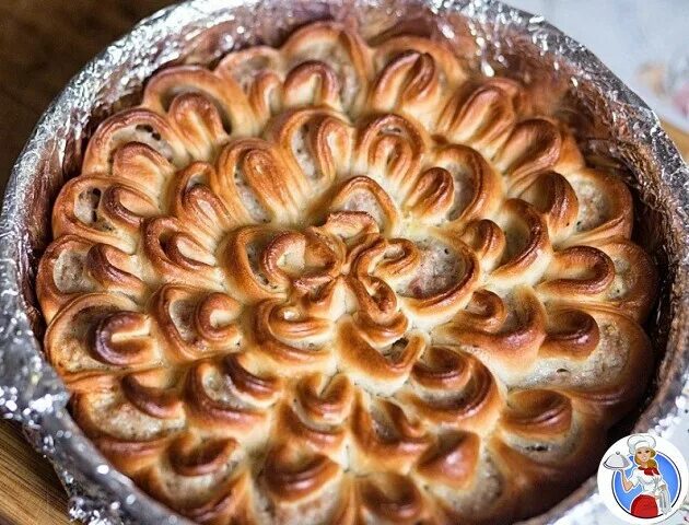 Пирог хризантема сладкий пошаговый рецепт с фото Пирог с мясом "Хризантема" OK.RU
