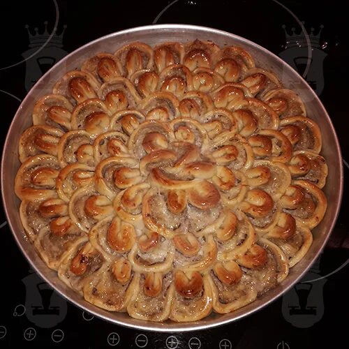 Пирог хризантемы фото Готовим правильно Мясной пирог "Хризантема"