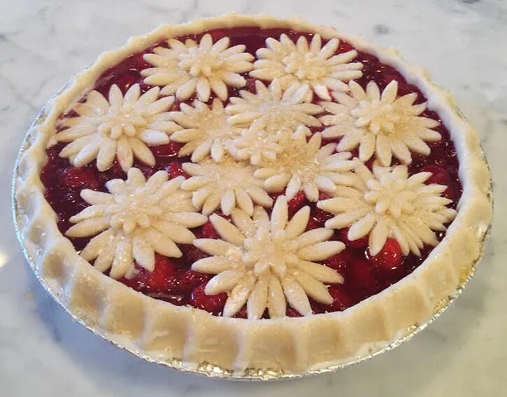 Пирог хризантемы фото Beautiful Pies for Pi Day