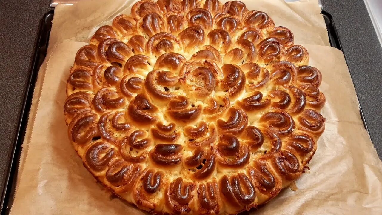 Пирог хризантемы фото Мясной Пирог "Хризантема"/Просто Вкусно и Красиво - YouTube