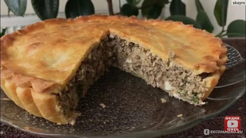 Пирог из фарша в духовке фото Сайт Готовить просто с Ольгой Матвей-https://www.youtube.com/user/vkysnueveschi/