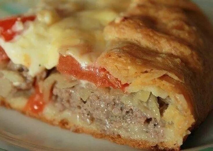 Пирог из фарша в духовке фото Пин на доске Пироги