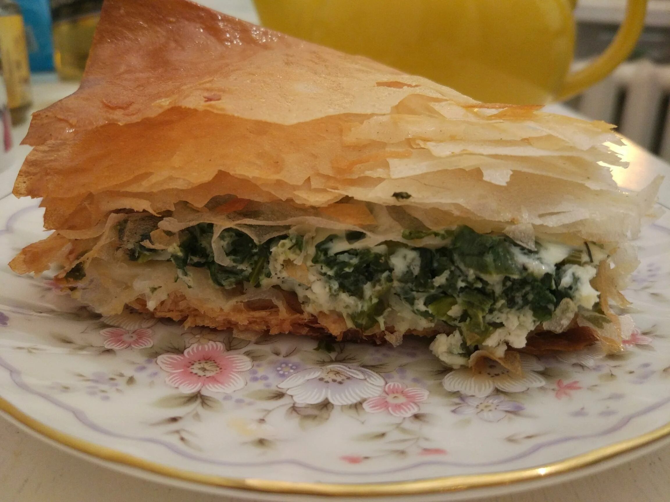 Пирог из фило с фото Греческий пирог со шпинатом и фетой (Spanakopita) " Кулинарные рецепты