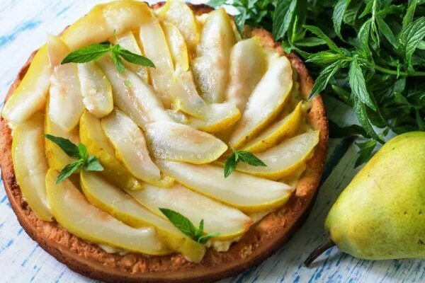 Пирог из груши рецепт с фото простой Пирог с грушами и заварным кремом Рецепт Пирог с заварным кремом, Национальная е