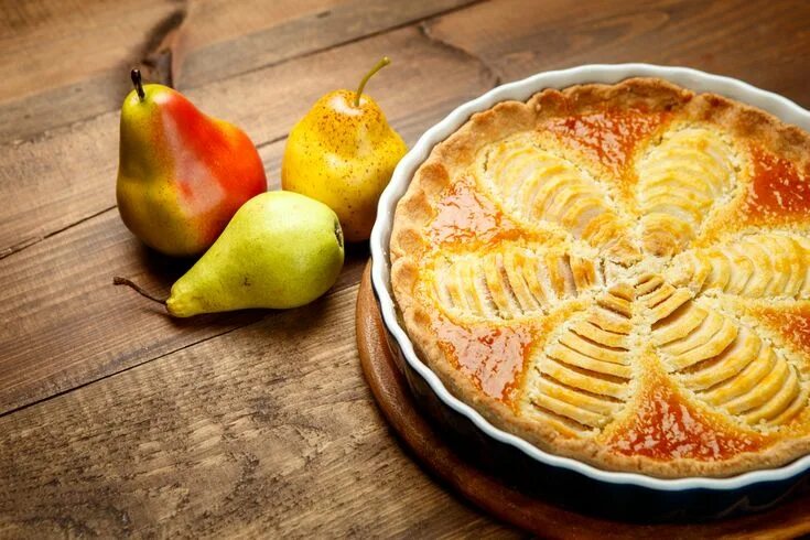 Пирог из груши рецепт с фото простой Comment préparer une tarte aux poires et amandes : recette Recette Tarte aux poi