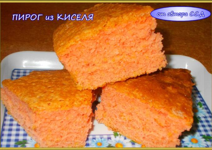 Пирог из киселя фото Пирог из киселя - пошаговый рецепт с фото. Автор рецепта Светлана Дмитриевна . -