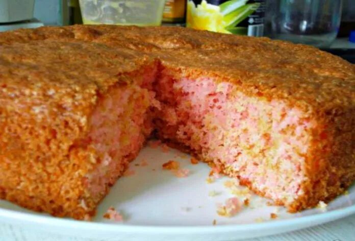 Пирог из киселя рецепт и фото Уникальный торт, который готовится из сухого киселя Рецепты десертов, Еда без пр