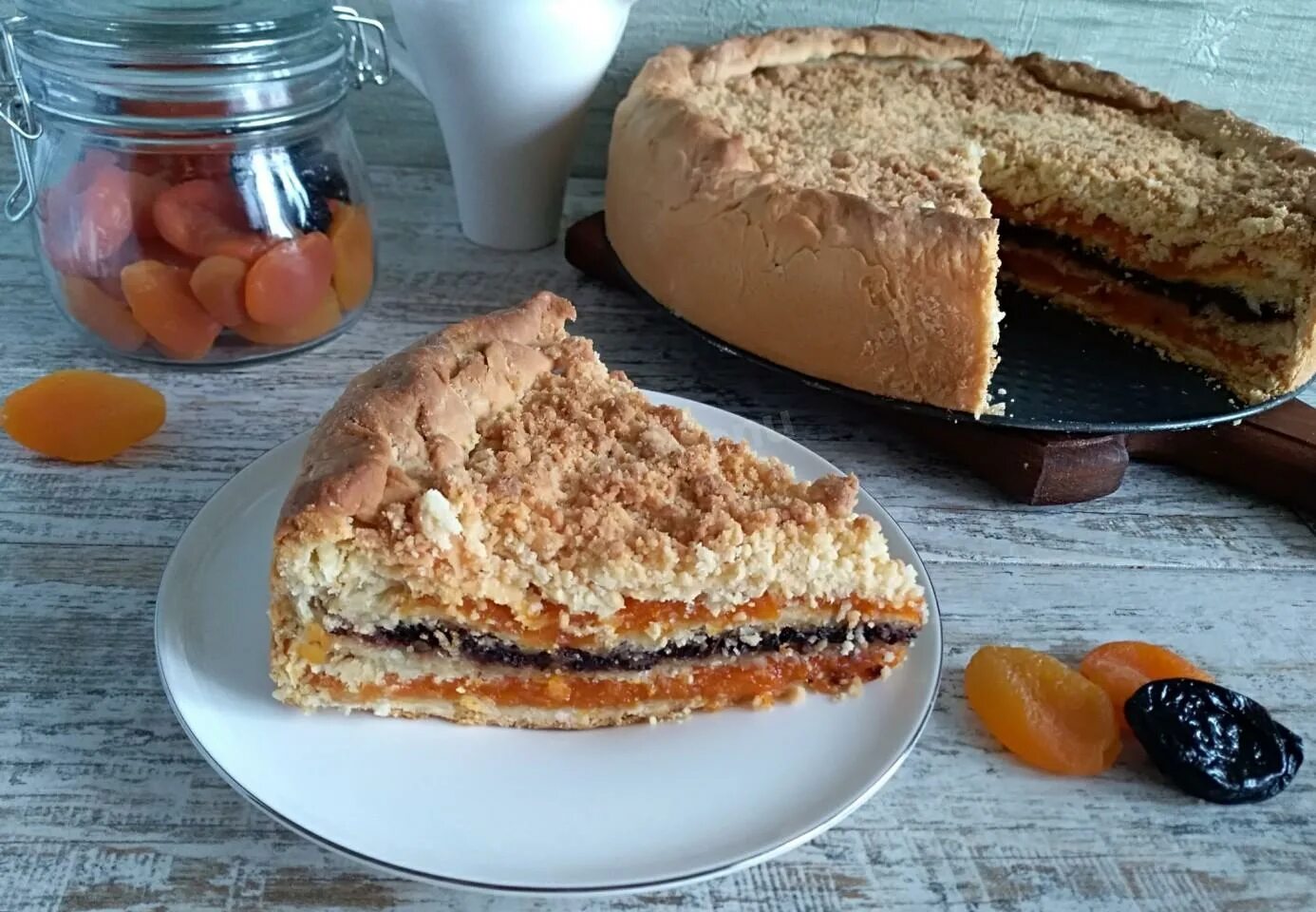 Пирог из кураги рецепт с фото пошагово Пирог дрожжевой с курагой и черносливом рецепт с фото пошагово - 1000.menu