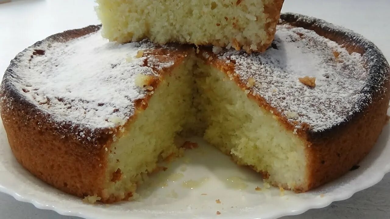 Пирог из манки с фото Простой и вкусный пирог ИЗ МАННОЙ КРУПЫ - YouTube