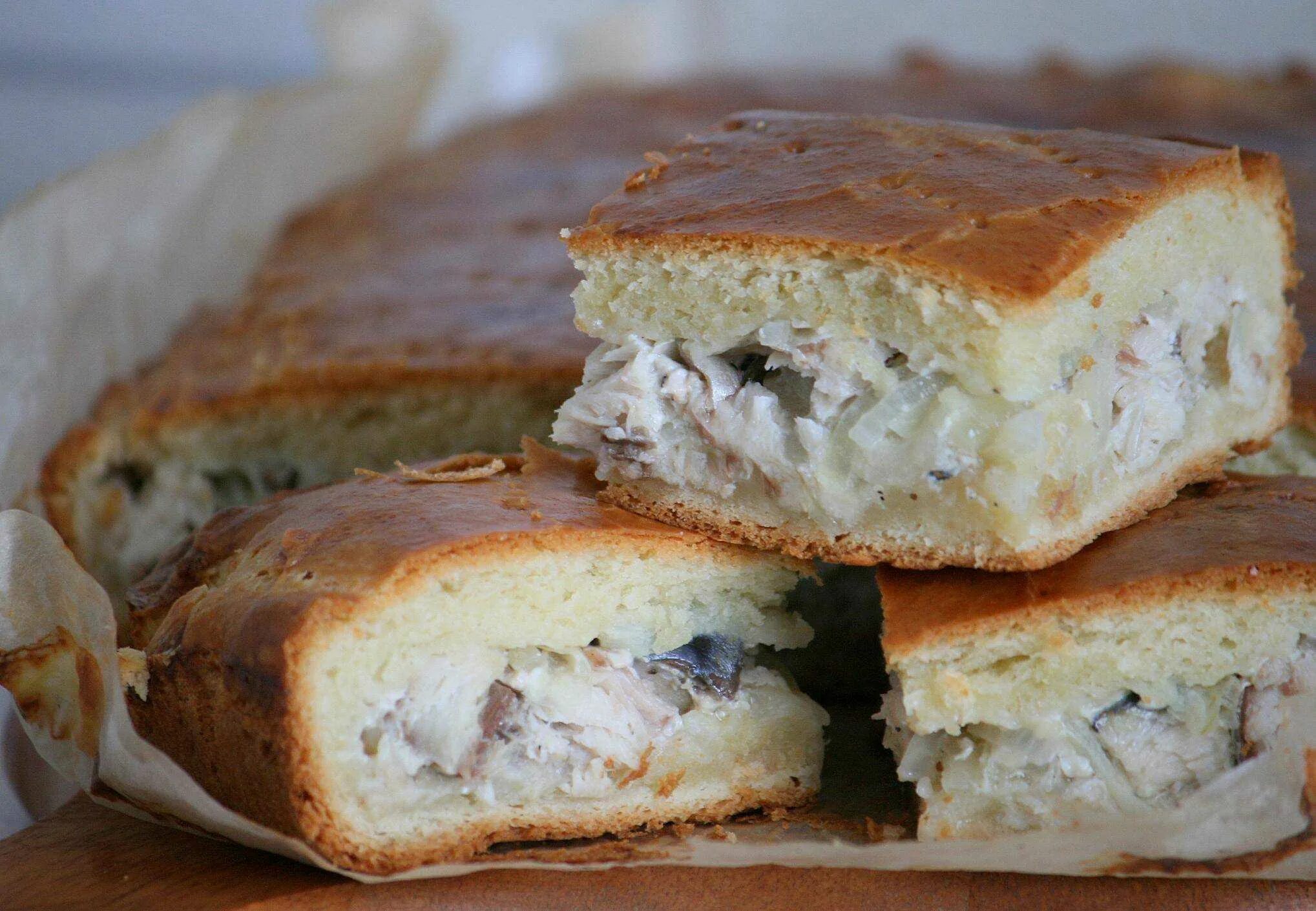 Пирог из скумбрии свежемороженой рецепты с фото Вкусное тесто для пирога с рыбой