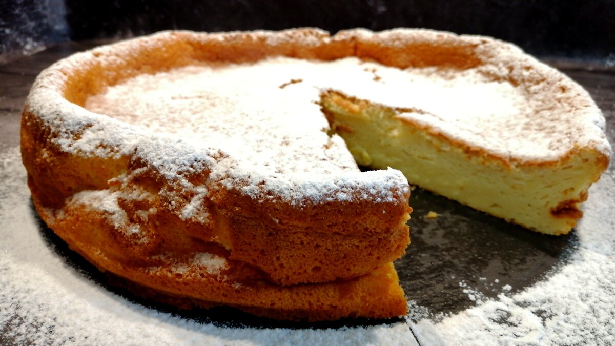 Пирог из йогурта с фото Нежный ПИРОГ-ДЕСЕРТ из ЙОГУРТА! Без МАСЛА и МУКИ! Легкое Наслаждение! ПРОСТО и О