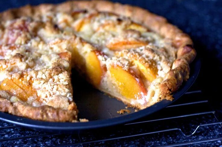 Пирог из замороженных персиков рецепт с фото peach and crème fraîche pie Sweet pie, How sweet eats, Eat dessert