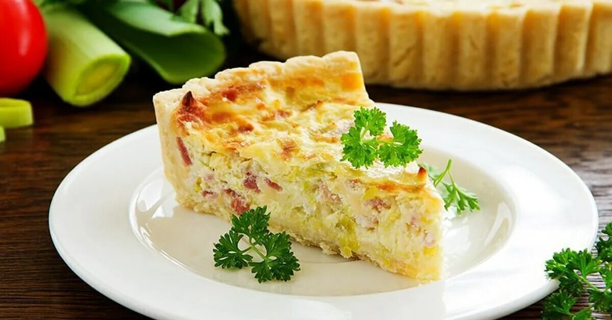 Пирог киш рецепты с фото Открытый пирог (киш) с ветчиной и маринованными огурцами Пикабу