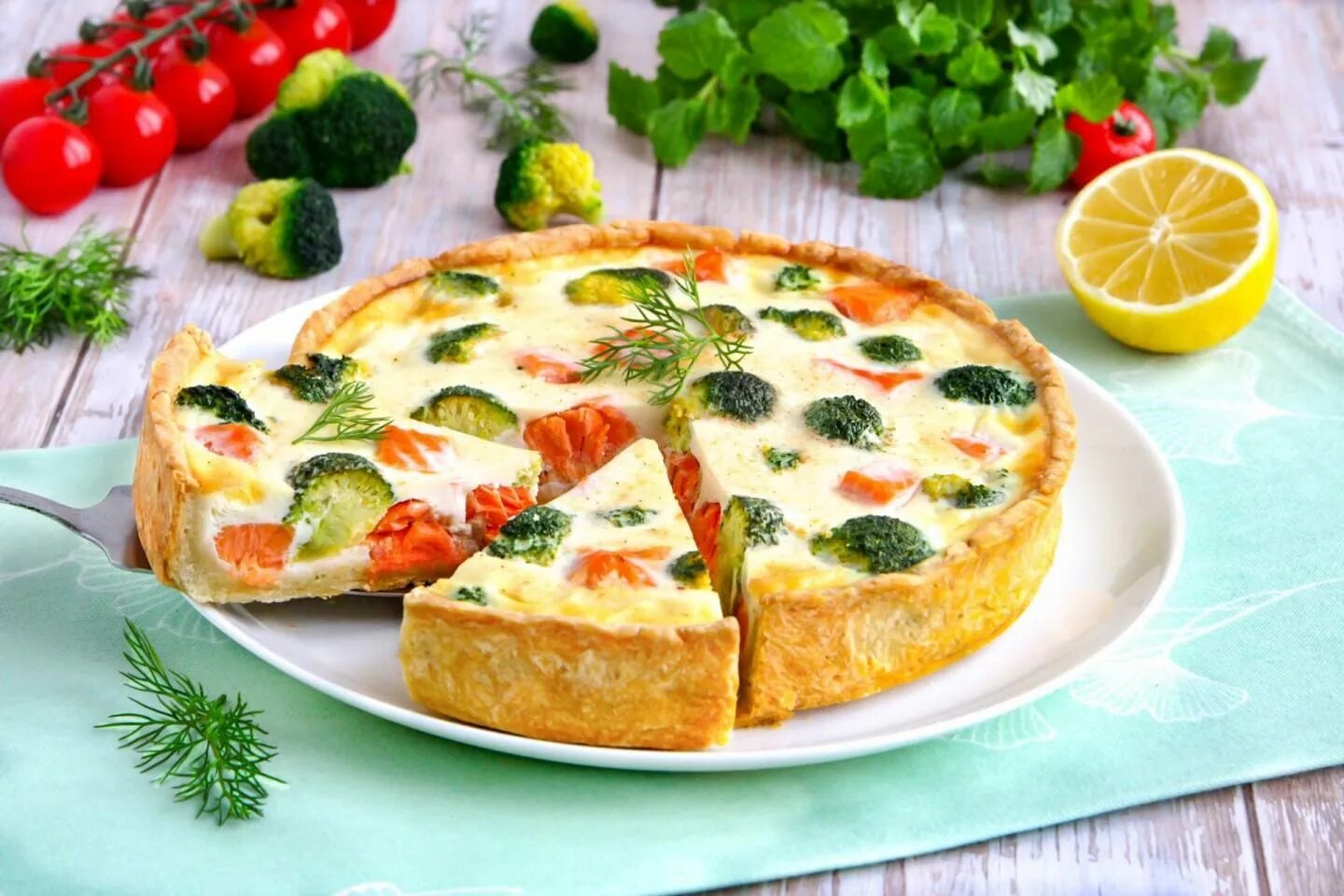 Пирог киш рецепты с фото Киш с семгой и брокколи рецепт с фото пошагово - 1000.menu